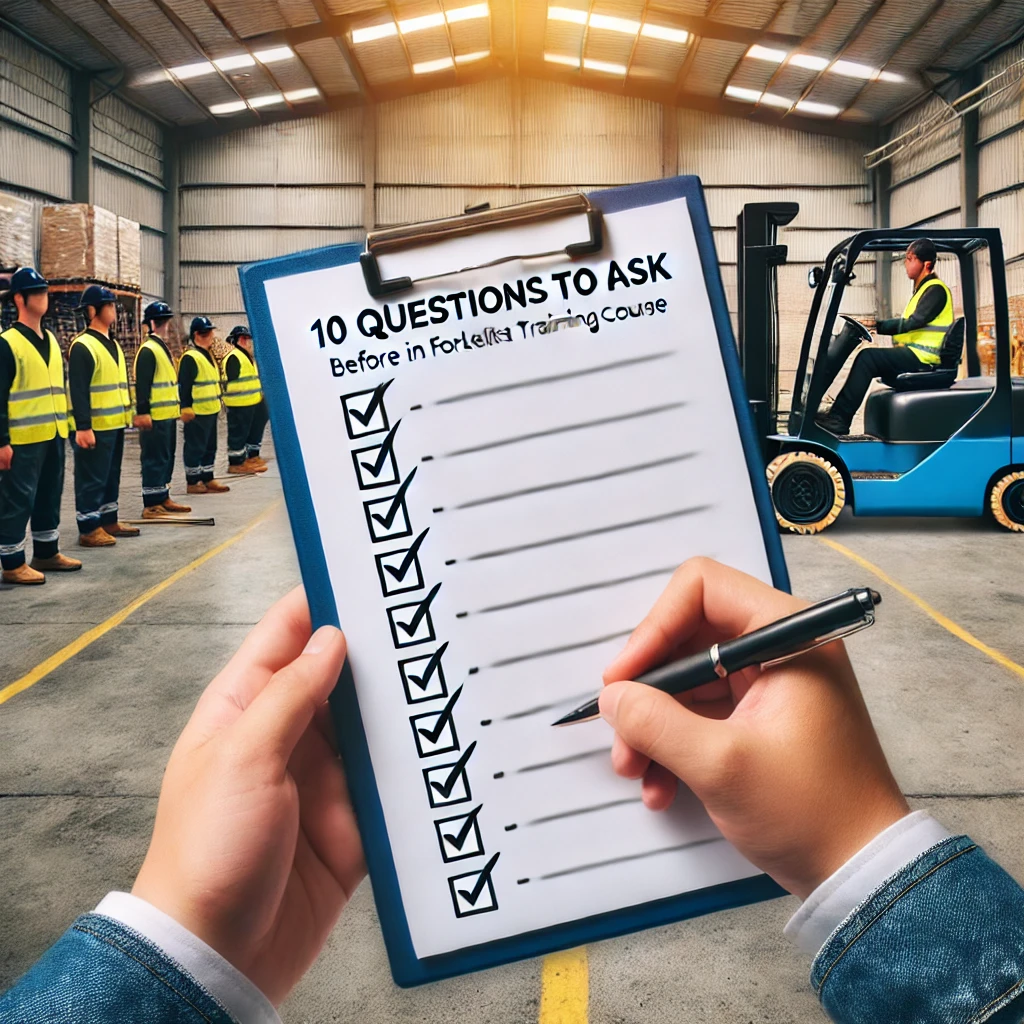 10 Questions to Ask Before Enrolling in a Forklift Training Course